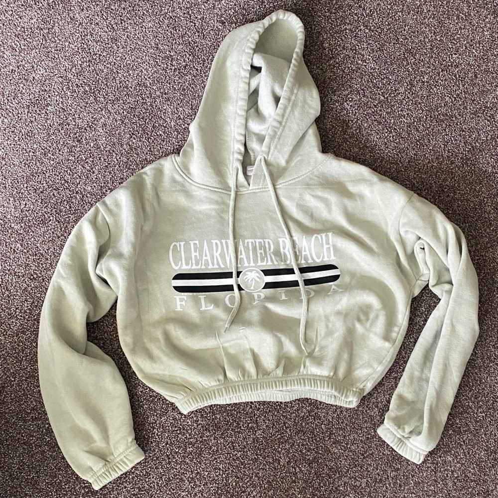 Clearwater Beach Florida Cropped Hoodie